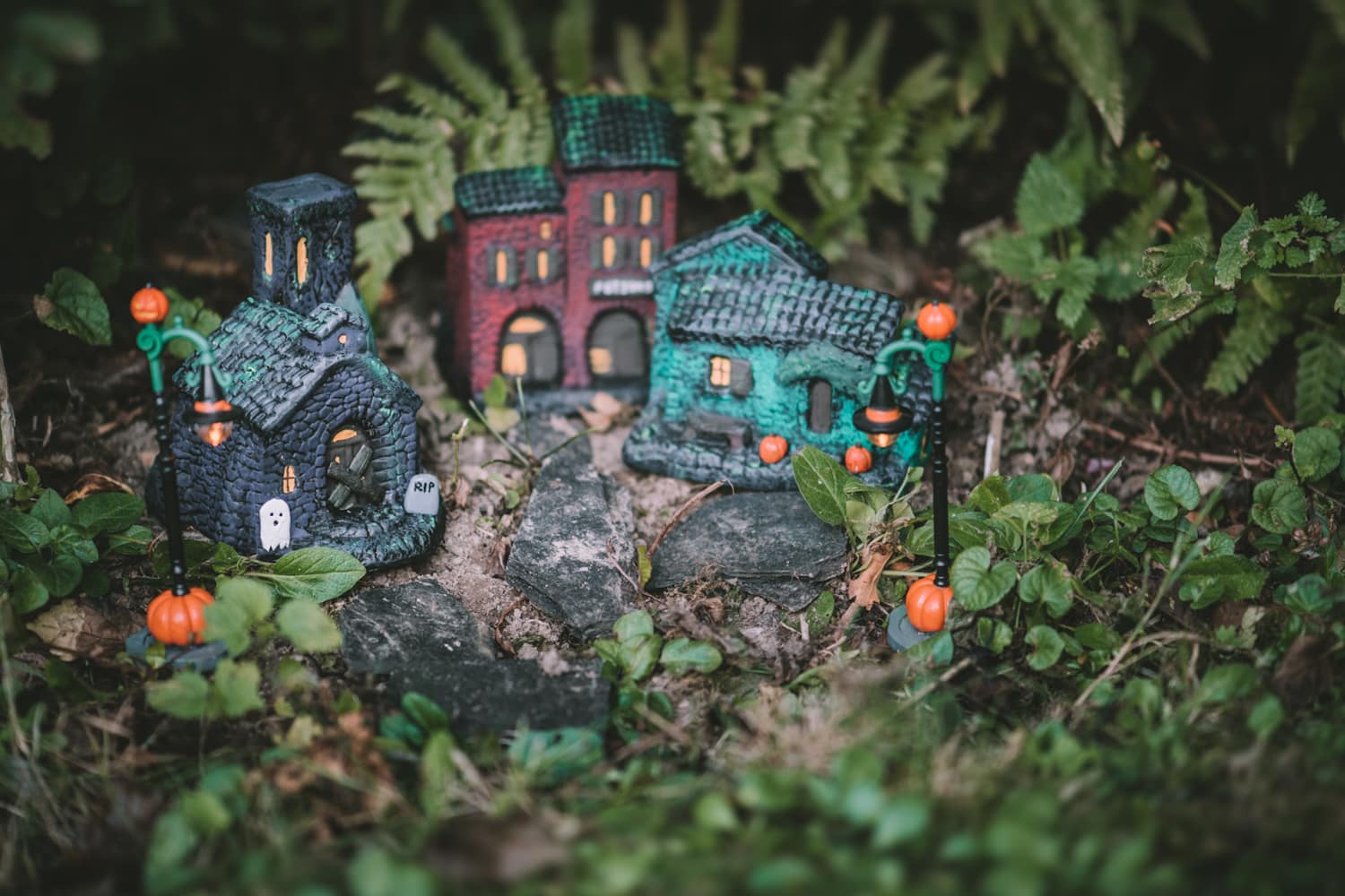 Village d'Halloween fait maison | quatresous.fr
